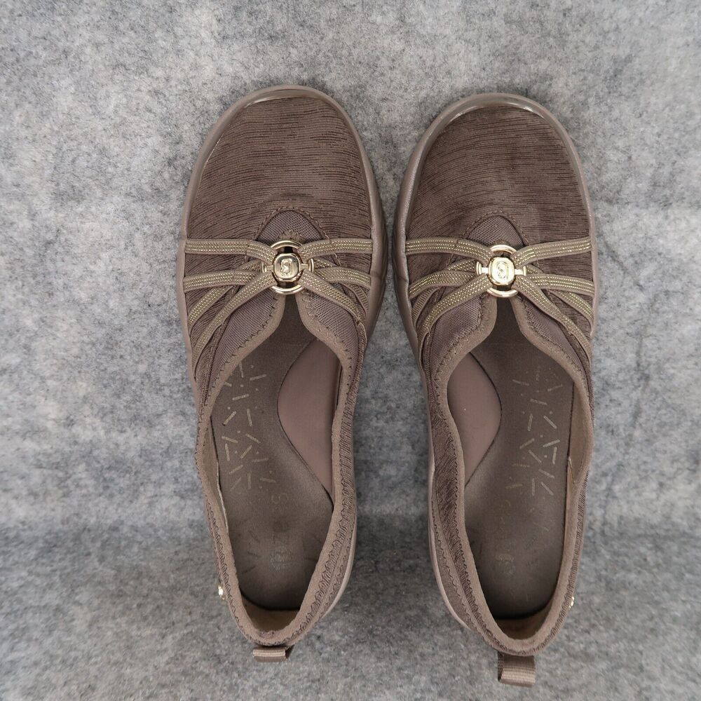 Bzees Shoes Womens 8 Slip On Fashion Casual Comfort Career Stretch Walking Taupe - Picture 6 of 12